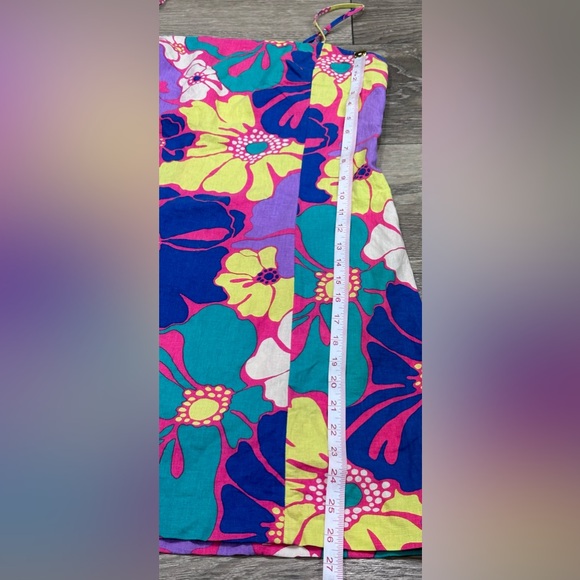 💐💐Gap Multi-Color Floral Linen-Blend Mini Dress - Size M💐💐 - Picture 10 of 12
